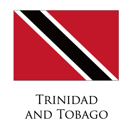 Trinidad and Tobago flag logo vinyl decal